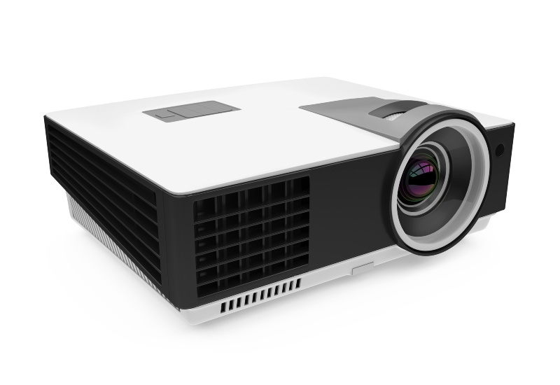 AV Equipment Rental in Denver, CO by Spectrum Audio Visual showing a digital multimedia projector unit